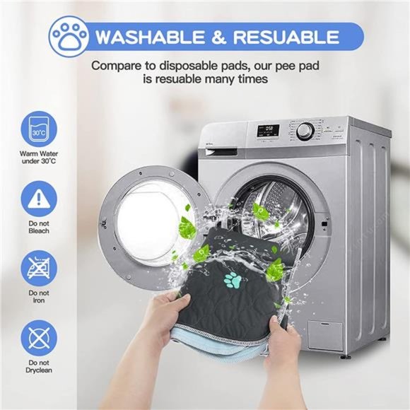 2PCS 100% Waterproof Whelping Training Mat for Puppy/Senior Dog - 24'' x 36'' - Picture 13 of 14